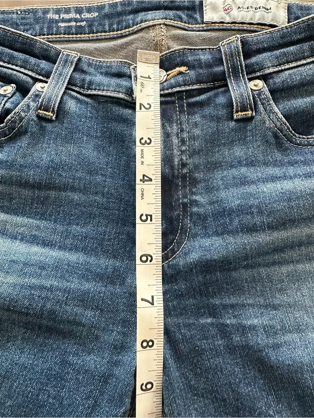 AG Adriano Goldschmied Women's The Prima Crop Cigarette Crop- 27